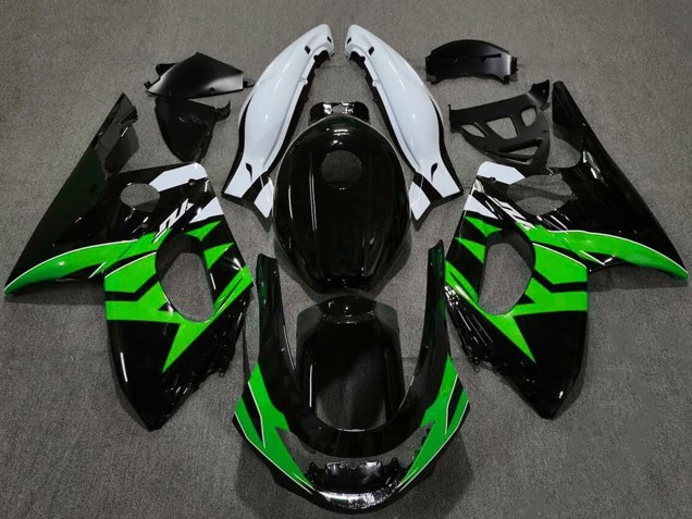 1996-2007 Yamaha YZF600R Thundercat Motorcycle Fairings - Glossy Black Green White
