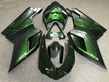 2007-2014 Ducati 848 Motorcycle Fairings - Green