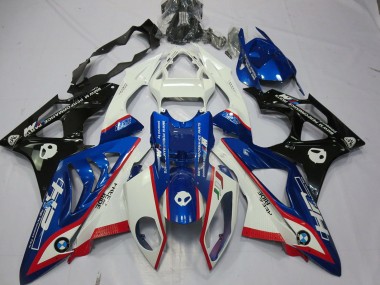 2009-2014 BMW S1000RR Motorcycle Fairing - White Red Blue Glossy Black HP