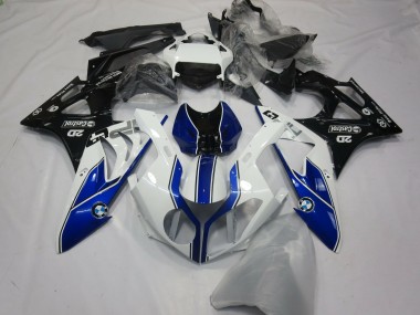 2015-2016 BMW S1000RR Motorcycle Fairings - White Blue Glossy Black