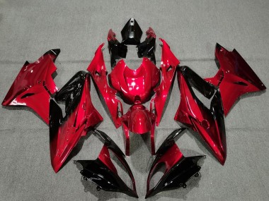 2009-2014 BMW S1000RR Motorcycle Fairings - Red Glossy Black