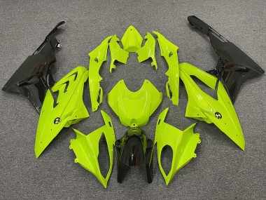 2009-2014 BMW S1000RR Motorcycle Fairings - Neon Yellow Glossy Black