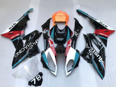 2009-2014 BMW S1000RR Motorcycle Fairings - White Blue Red Orange Motul Austin Racing