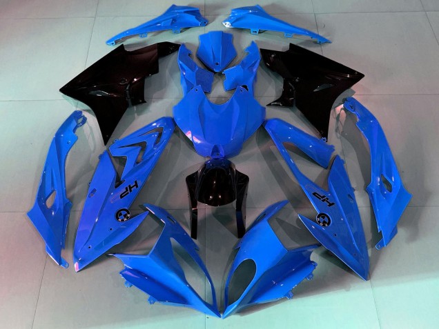 2009-2014 BMW S1000RR Motorcycle Fairings - Blue Glossy Black