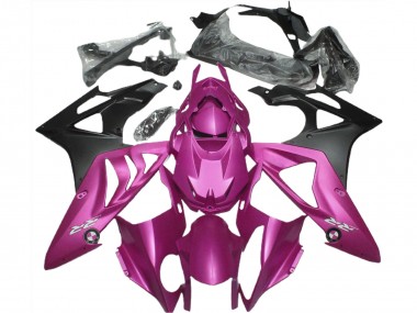 2009-2014 BMW S1000RR Motorcycle Fairings - Hot Pink Matte Black