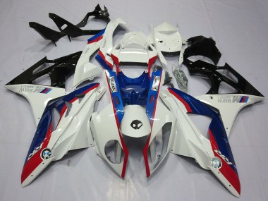 2009-2014 BMW S1000RR Motorcycle Fairing Kits - White Red Blue Glossy Black