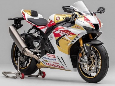 2020-2023 Honda CBR1000RR-R Motorcycle Fairing - White Red Gold Motul