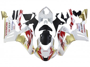 2020-2023 Honda CBR1000RR-R Motorcycle Fairings - White Red Gold Motul HRC