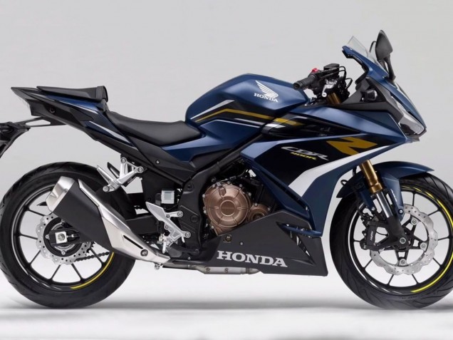 2022 Honda CBR400R Motorcycle Fairings - Dark Blue Matte Black