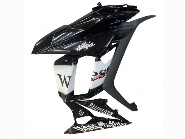 2010-2016 Kawasaki Z1000SX Motorcycle Fairings - Glossy Black Gold White Mobil West