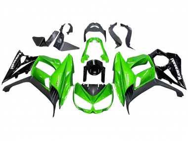 2010-2016 Kawasaki Z1000SX Motorcycle Fairings - Glossy Black Matte Black Green