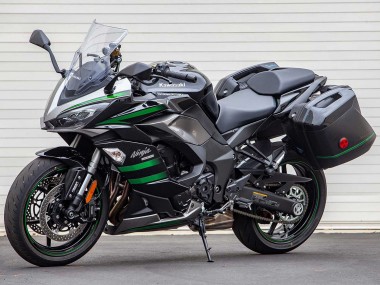 2020-2025 Kawasaki Z1000SX Motorcycle Fairings - Black with Green Lines Ninja