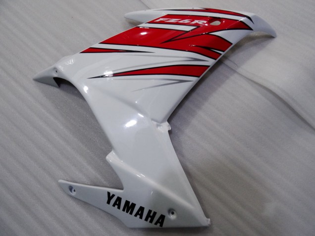2009-2015 Yamaha FZ6R Motorcycle Fairings - White Red Black