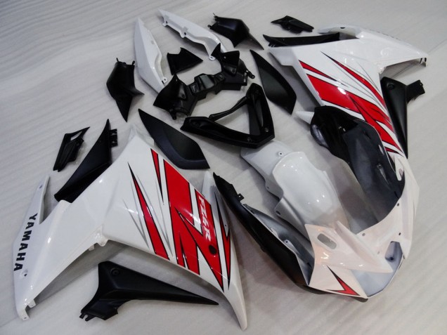 2009-2015 Yamaha FZ6R Motorcycle Fairings - White Red Black