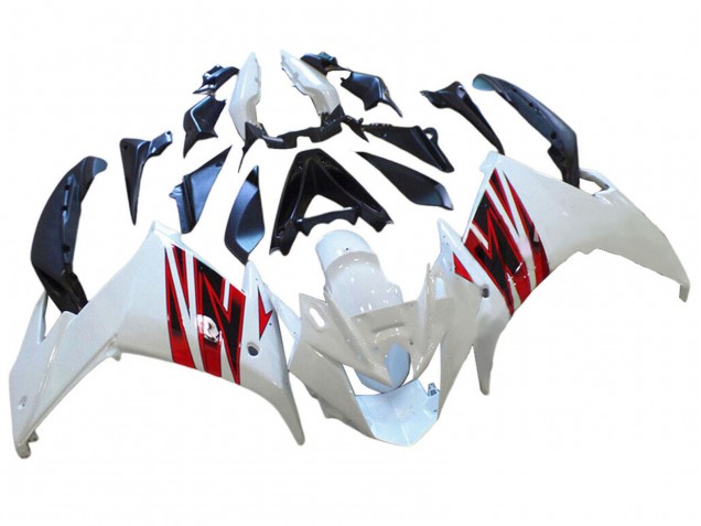 2009-2015 Yamaha FZ6R Motorcycle Fairings - White Red