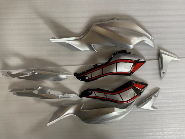2012-2017 Yamaha MT07/FZ07 Motorcycle Fairings - Silver Red Black