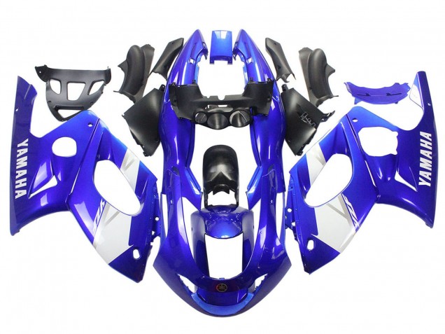 1996-2007 Yamaha YZF600R Thundercat Motorcycle Fairing - Blue White Silver