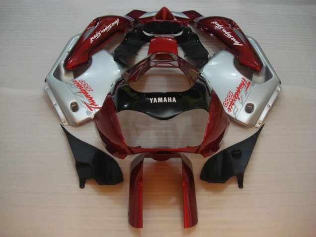 1997-2007 Yamaha YZF 1000R Thunderace Motorcycle Fairing - Red Silver Thunderace