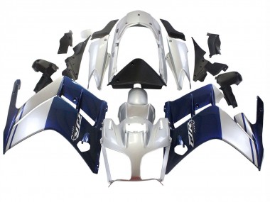 2001-2006 Yamaha FJR1300 Motorcycle Fairings - Dark Blue Silver