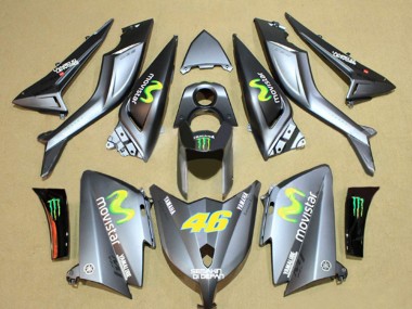2012-2014 Yamaha TMAX530 Motorcycle Fairings - Grey Semakin Didepan MoviStar Yamalube 46
