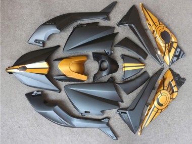 2012-2014 Yamaha TMAX530 Motorcycle Fairings - Matte Black Gold