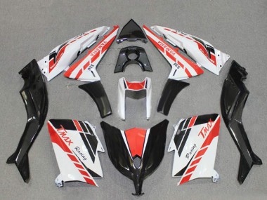 2012-2014 Yamaha TMAX530 Motorcycle Fairings - White Red Black Racing