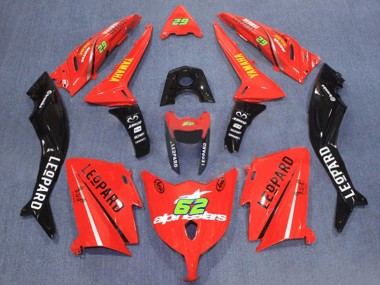 2012-2014 Yamaha TMAX530 Motorcycle Fairings - Red Black 62