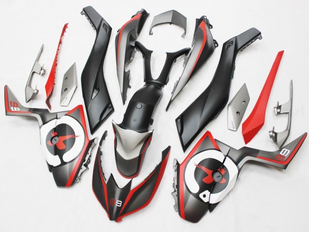 2017-2021 Yamaha XMAX300 Motorcycle Fairings - Matte Black Red Grey 99
