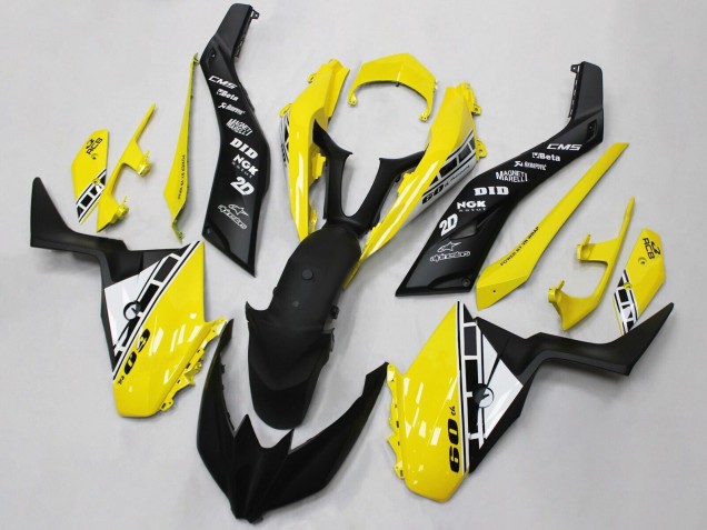 2017-2021 Yamaha XMAX300 Motorcycle Fairings - Yellow White Black