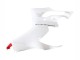 2020-2024 Ducati Panigale V2 Motorcycle Fairings - White Red Matte Black
