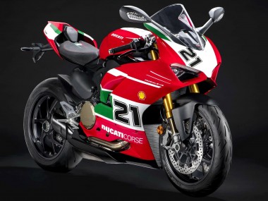2020-2024 Ducati Panigale V2 Motorcycle Fairings - White Red Green Matte Black Corse 21