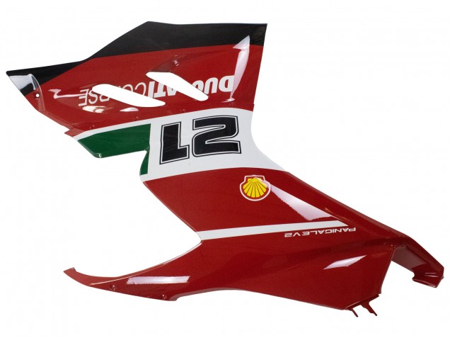 2020-2024 Ducati Panigale V2 Motorcycle Fairings - White Red Green Matte Black Corse 21