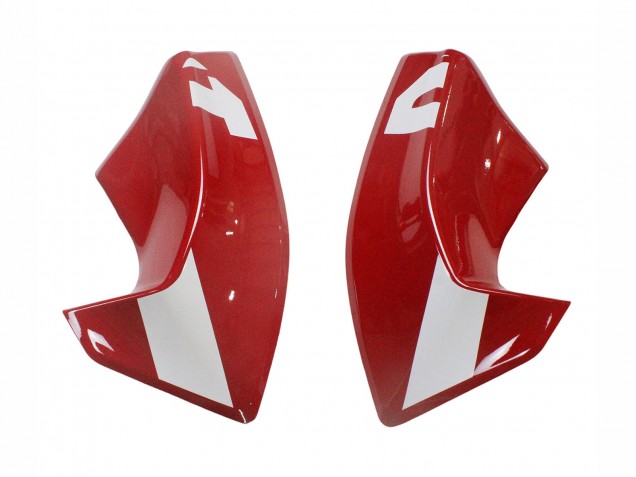 2020-2024 Ducati Panigale V2 Motorcycle Fairings - Red Glossy Black Monster Corse