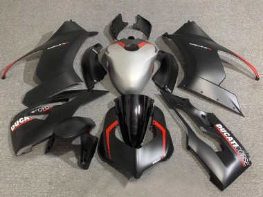 2020-2024 Ducati Panigale V2 Motorcycle Fairings - Silver Red Matte Black Corse