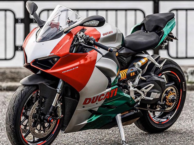 2020-2024 Ducati Panigale V2 Motorcycle Fairings - Silver Red Green
