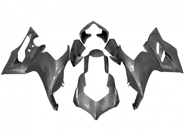 2020-2024 Ducati Panigale V2 Motorcycle Fairings - Black Carbon Fiber Style