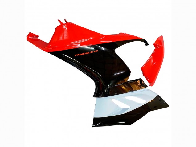 2020-2024 Ducati Panigale V2 Motorcycle Fairing Kits - White Red Glossy Black