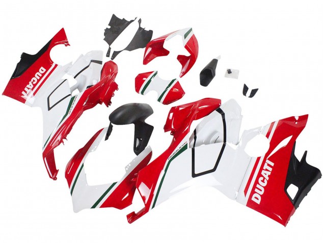 2018-2019 Ducati Panigale V4 V4S Motorcycle Fairings - White Red Matte Black