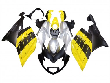 2005-2010 BMW K1200S Motorcycle Fairings - Yellow Silver Matte Black