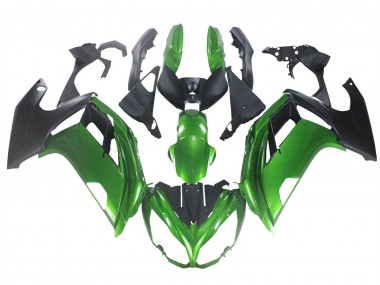 2005-2010 BMW K1200S Motorcycle Fairings - Green Matte Black
