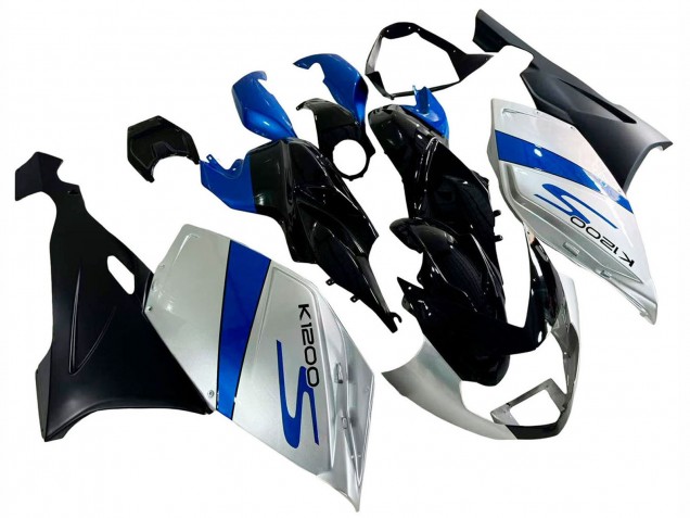 2005-2010 BMW K1200S Bike Fairings - Silver Blue Black