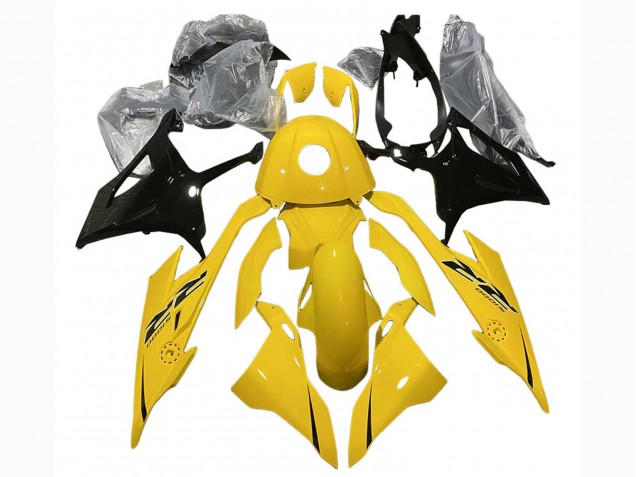 2023-2024 BMW S1000RR Motorcycle Fairings - Yellow Glossy Black