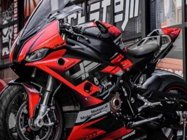 2019-2022 BMW S1000RR Motorcycle Fairings - Black Red Grey
