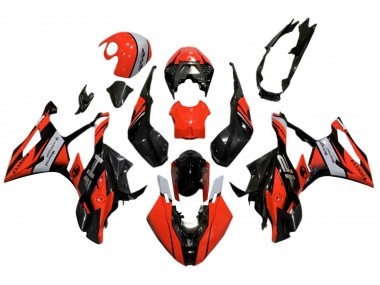 2019-2022 BMW S1000RR Motorcycle Fairings - Black Red Grey