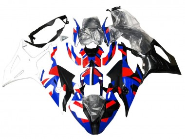 2019-2022 BMW S1000RR Motorcycle Fairings - Blue Red White