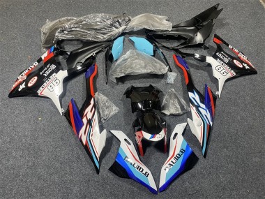 2019-2022 BMW S1000RR Motorcycle Fairings - Blue White Red 98
