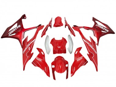 2019-2022 BMW S1000RR Motorcycle Fairings - Red Silver MaxWrist