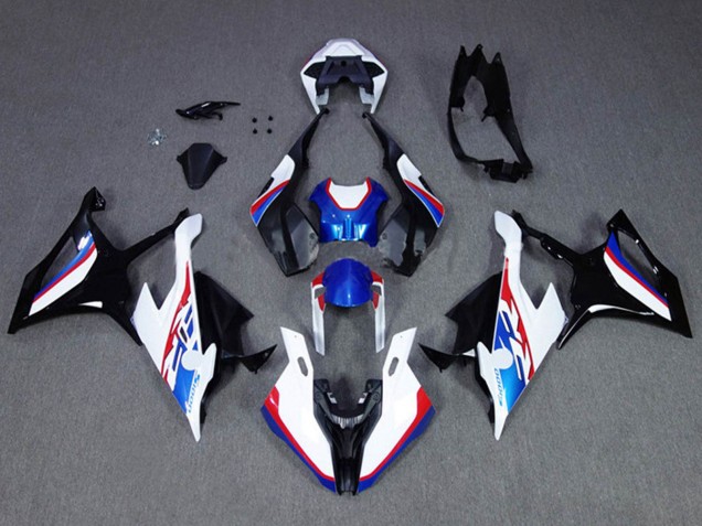 2019-2022 BMW S1000RR Motorcycle Fairings - Blue White Red