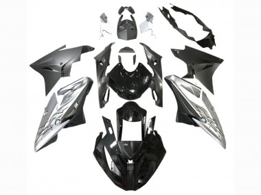 2017-2018 BMW S1000RR Motorcycle Fairing - Silver Black