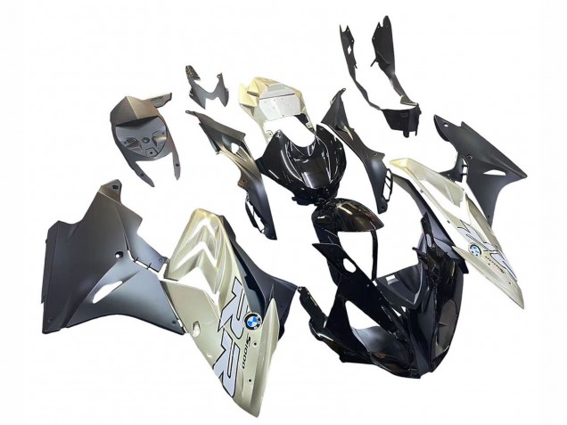 2017-2018 BMW S1000RR Motorcycle Fairings - Silver Black